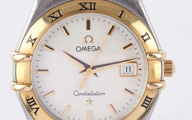 Omega Constellation, Switzerland, ladies' wristwatch, steel and yellow gold 750, quartz movement, b