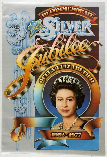 Original Propaganda Poster The Silver Jubilee Queen