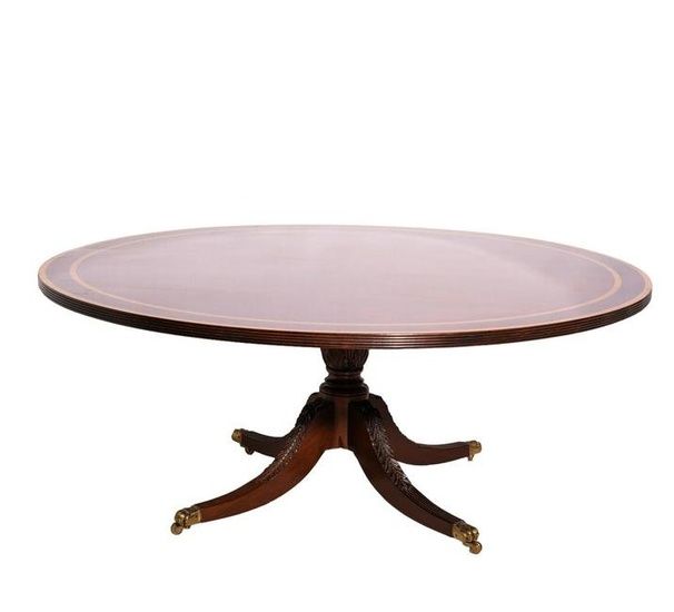 Outstanding Round Mahogany Dining Table