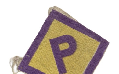 "P" Patch in Used Condition Used by Polish Slave Labourers...