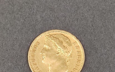 PIECE de 20 francs or Napoléon auréolé 1812 frappe A Poids : 6,5 g