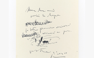 ◊ Pablo Picasso (1881-1973) Corrida, 1954