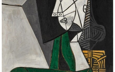 Pablo Picasso, Femme assise en costume vert