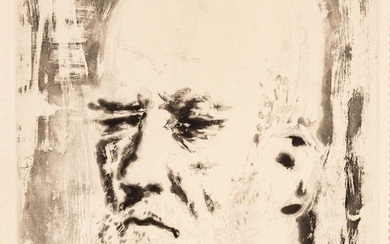 Pablo Picasso (Spanish, 1881-1973) Sugarlift Aquatint on Laid Paper 1937, "Portrait De Vollard II"
