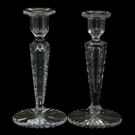 Pair Candlesticks, ABCG, Signed Hawkes