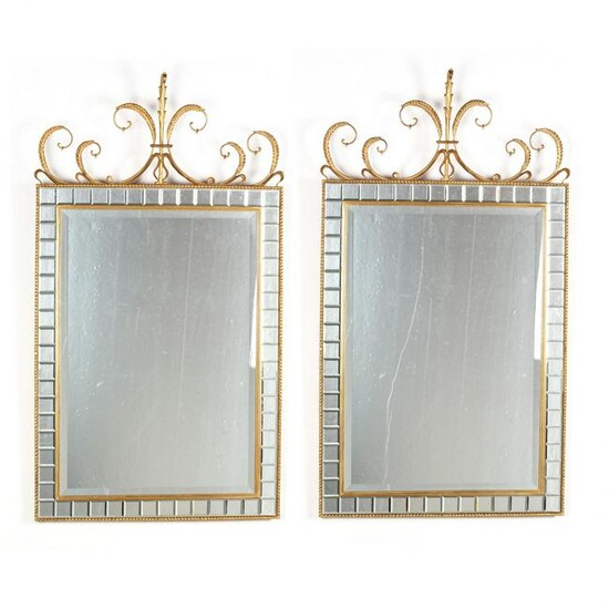 Pair of Contemporary Adam Style Mirrors