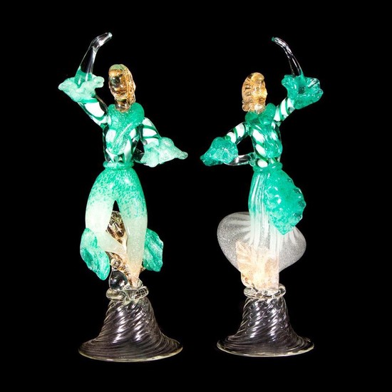 Pair of Murano Glass dancers.