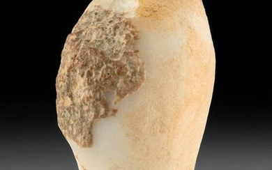 Petite Greek Cycladic Marble Idol Head