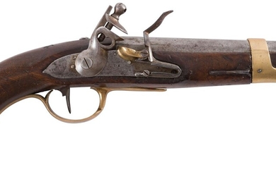 Pistolet d’arçon à silex modèle An IX. Canon... - Lot 16 - Ader