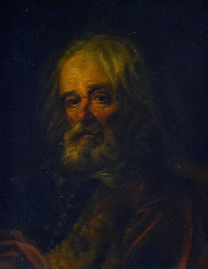 Anonimo, XIX sec., Portrait of man with beard