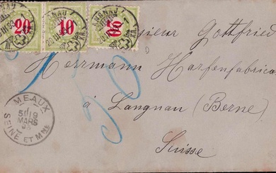 Postage Due 1889/93, 16.-19. Printing (Da+Db), TYPE I+II,...