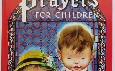 Prayers for Children, 1952 Big Golden Book 1972 Print, Eloise Wilkin illustrations