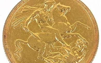 Queen Victoria Jubilee Head 1890 gold sovereign, Sydney mint...