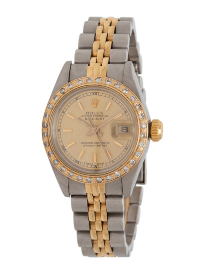 ROLEX, REF. 69173 18K YELLOW GOLD AND STAINLESS STEEL 'OYSTER PERPETUAL DATEJUST' WATCH