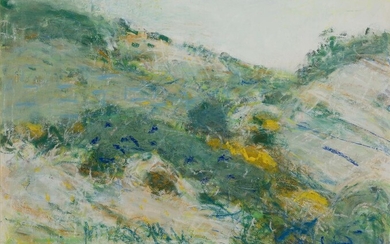 Rene Fendt, Swiss 1948-1995-Provencal Landscape; watercolour and pastel on paper, 45.6 x 56.2 cm (VAT charged on hammer price)