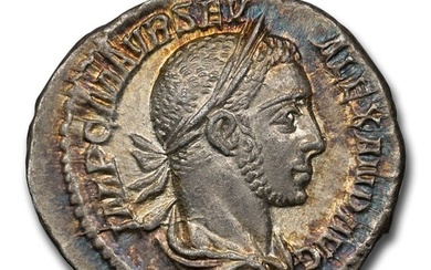 Roman Empire AR Denarius Severus Alex.