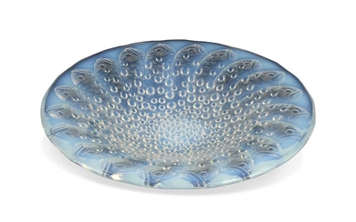 Roscoff, an R. Lalique opalescent glass dish or charger