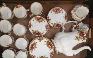 Royal Albert Old Country Roses Coffee Ware Items to include ...