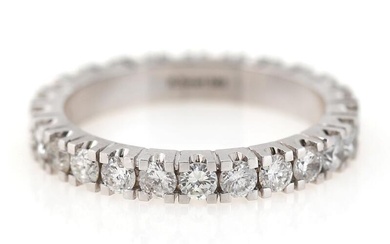 Ruben Svart A diamond eternity ring fully set with numerous brilliant-cut diamonds...
