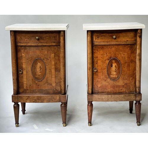 SIDE CABINETS, a pair, late 19th/early 20th century French b...