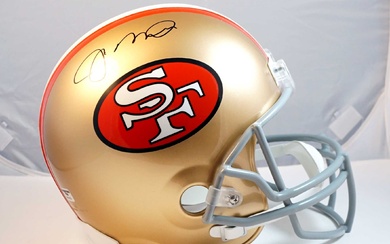 San Francisco 49er Joe Montana autographed Full-size demo Helmet