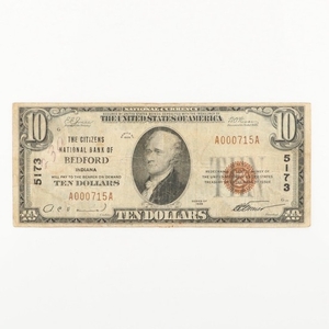 Series of 1929 U.S. $10 National Currency Note