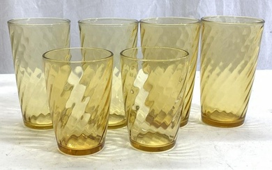 Set 6 Saffron Beverage Glasses