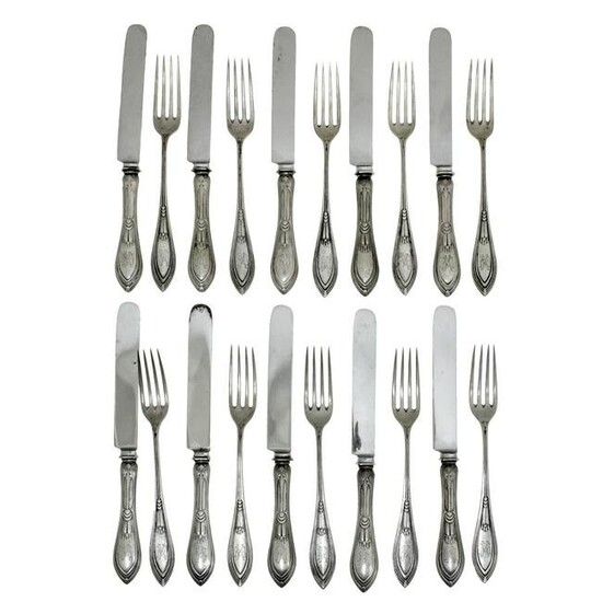 Silver Flatware Cutlery Set, 20pcs, Gorlitz, Germany