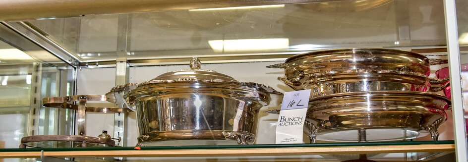 Silverplate Covered Dish and Stands