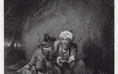 Sir William Allan Arabs Dividing Spoil (Tartar Robbers Dividing Spoil) 1850 engraving