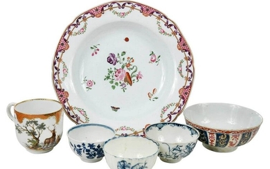 Six Pieces of British and Continental Porcelain