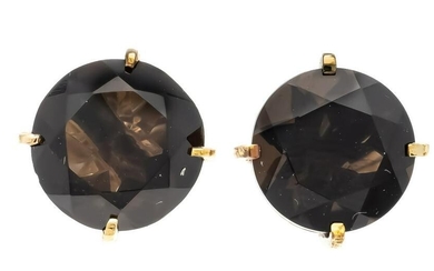 Smoky quartz earrings GG 585/0