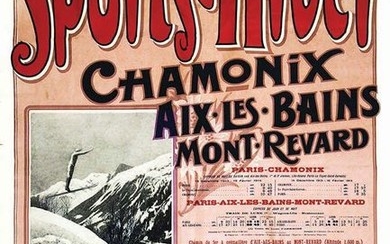 Sports d'Hiver Chamonix Aix les Bains Mont Revard PLM VIII Concours de Ski 1914 Très Rare