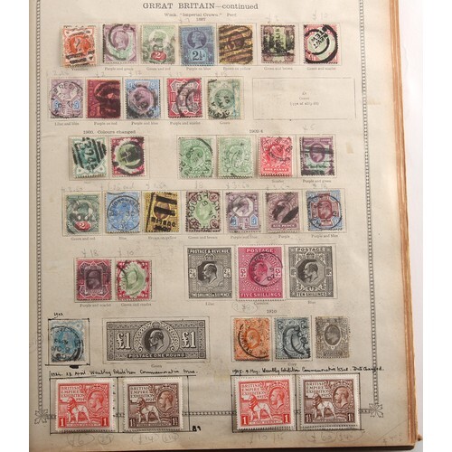 Stamps - World: A collection in an 'Ideal' album including G...