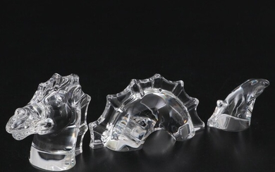 Steuben Art Glass "Dragon" Figurine Designed by Taf Lebel Schaefer, 2011