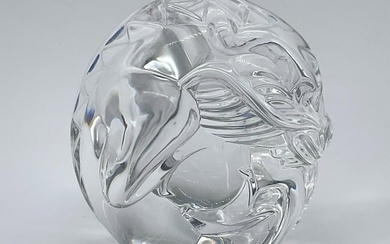 Steuben Glass Crystal Dragon Hand Cooler