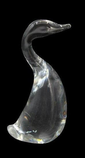 Steuben Glass Duck Figurine