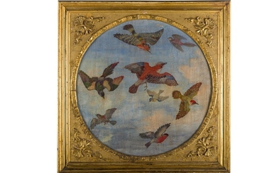Study with birds Flemish painter, 18th century