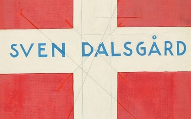 Sven Dalsgaard: “I nærheden af centrum”. Signed Sven Dalsgård. Oil on canvas. 44×33 cm.