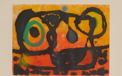 Tête au soleil couchant (Dupin 437), Joan Miró
