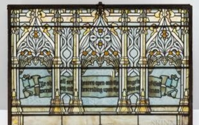 Tiffany Glass & Decorating Company Stained Glass Window Panel