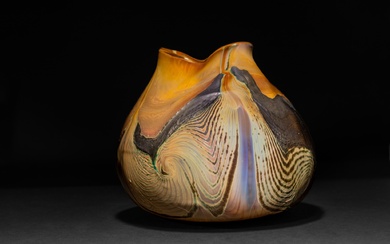Tiffany Studios An Early "Lava" Vase