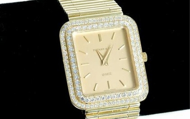 Tiffany & Co 18k YG Diamond Quartz Watch