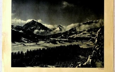 Travel Poster Igls Tyrol Austria Skiing