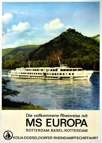 Travel Poster MS Europa Rhine Cruise