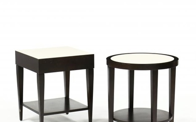 Two Barbara Barry for Hickory Business Furniture Modernist Side Tables