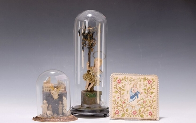 Two relics, South German, around 1880/1900, 1. nativity...