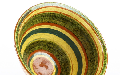 ULLA NILSSON Arvika, ceramic bowl, signed.
