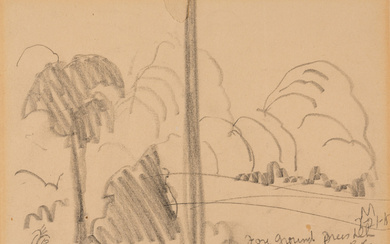 Untitled (Landscape), 1915,Charles Ephraim Burchfield