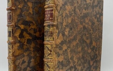 VARILLAS (A.). HISTOIRE DE LOUIS ONZE. P., Barbin, 1689. Deux volumes in-4 veau fauve marbré,...